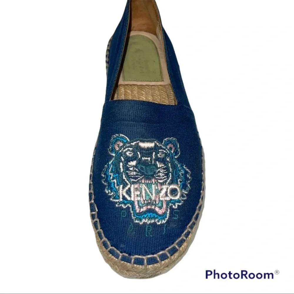 Kenzo Paris Navy Canvas Espadrille